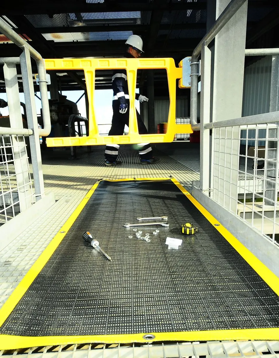 Industrial working environment at a process facility